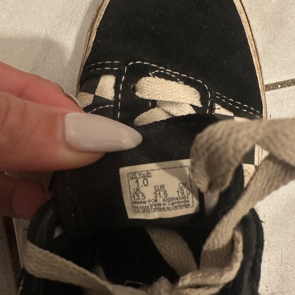 Kids Vans Shoes Size 1 - Picture 3 of 3